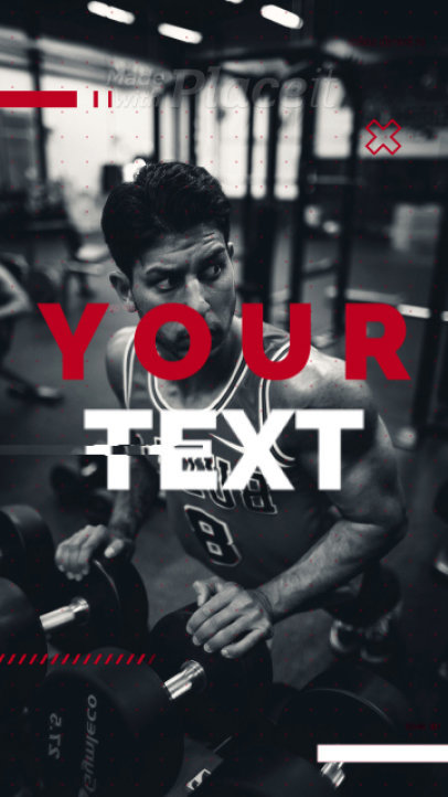 Fitness Instagram Story Video Maker with Dynamic Animations