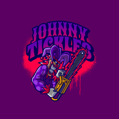 Logo Generator Featuring Graphics of Scary Clowns 