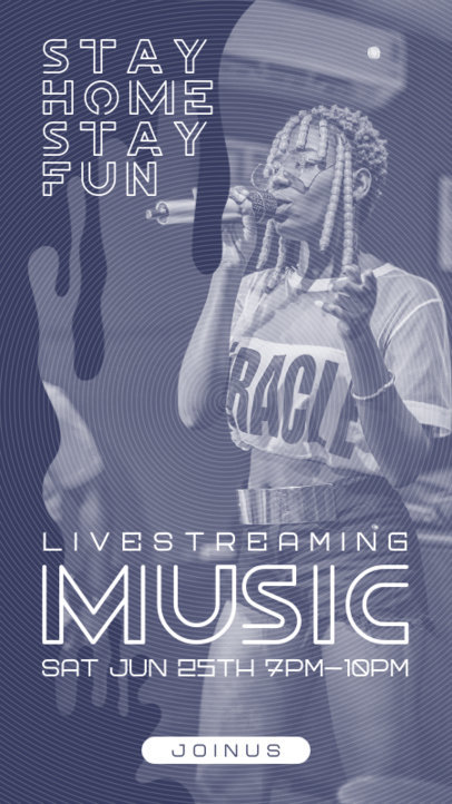 Instagram Story Template for a Virtual Concert Livestream 1236-el1