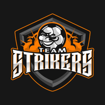 Sports Logo Template For a Soccer Tournament with a Smiling Ball Graphic