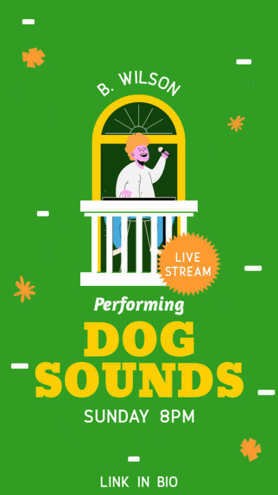 Instagram Story Template for a Singer's Live Concert 1224a-el1