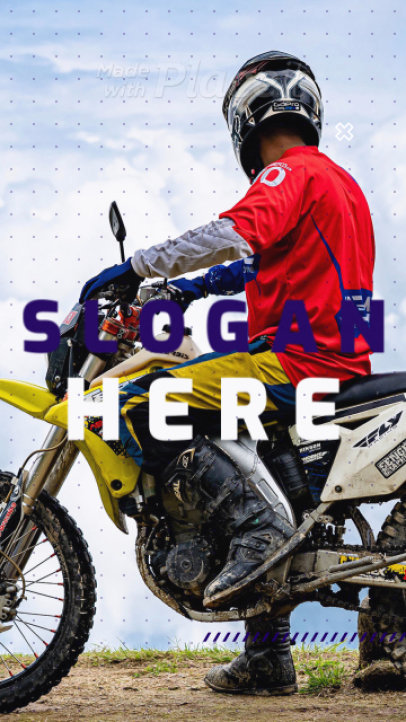 Motocross-Themed Instagram Story Video Generator 1548-el1