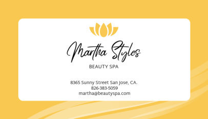 Business Card Maker for Spas