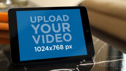 Video of a Man Using His iPad at Home 