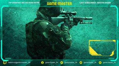 Twitch Overlay Template for a Pro Gaming Streamer  2411h