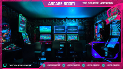 Twitch Overlay Template for a Retro Games Steamer 2511j