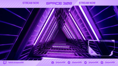 Futuristic Twitch Overlay Generator for a Space-Themed Gaming Channel 2511r