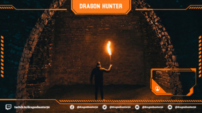 Simple Twitch Overlay Design Template for Gaming Streamers 2511s