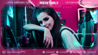 Twitch Overlay Template for a Girl's Gaming Squad 2511d