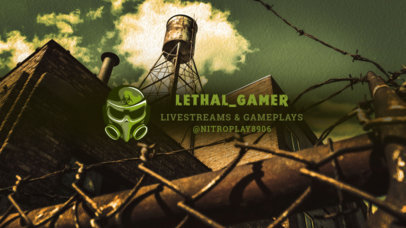 YouTube Banner Generator with a Lethal Character Icon Inspired by PUBG 2509c