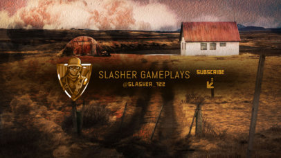 Gaming-Themed YouTube Banner Maker with a Soldier Icon 2509e