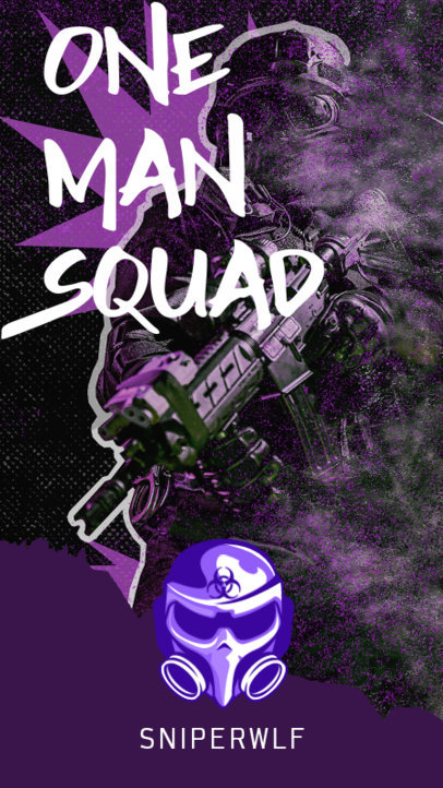 Instagram Story Creator with a Gaming Character Inspired by PUBG