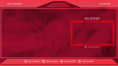 OBS Stream Overlay Design Template with a Dotted Texture 2513g