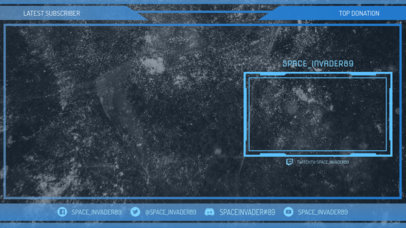 Stream Overlay Template for OBS with a Minimal Futuristic Style 2513h