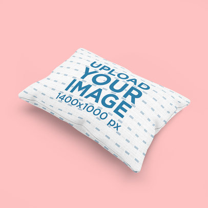 Mockup of a Pillow Placed on a Customizable Surface 3253-el1