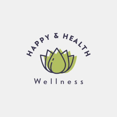 Wellness Logo Creator Featuring Simple Graphics 