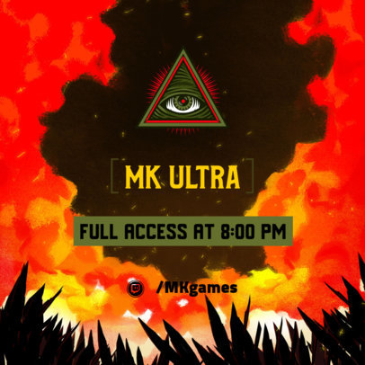 Instagram Post Creator with an Illuminati Eye Icon 2506b