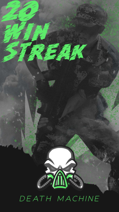 Gaming Instagram Story Creator with a PUBG-Inspired Icon