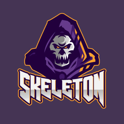 Horror-Themed Logo Generator for Gamers With an Evil Skull Graphic 