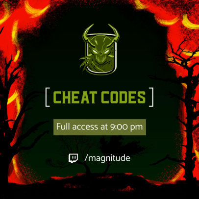 Instagram Post Maker with a PUBG-Inspired Icon Character 2506e