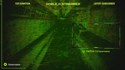 Gaming OBS Overlay Creator with a Night-Vision Background 2512l