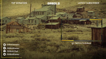 Twitch Overlay Generator with a Simple Top Layout 2512j