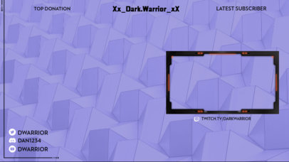 Stream Overlay Generator for Gamers Featuring a Geometric Abstract Background 2512b