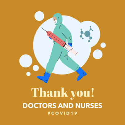 Instagram Post Design Maker to Appreciate Medical Workers 2503b
