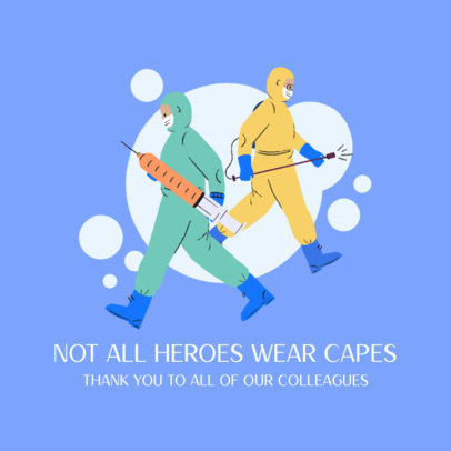 Thankful Instagram Post Maker to Healthcare Workers Fighting Coronavirus 2503f