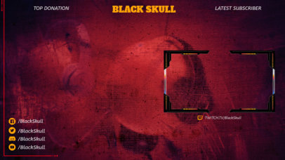 OBS Stream Overlay Design Maker for Gamers Featuring a Simple Style 2512g