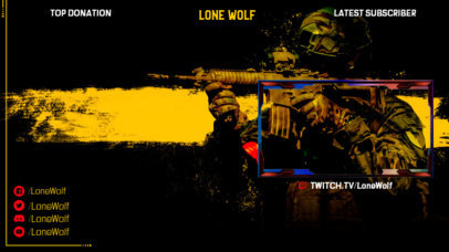 OBS Stream Overlay Template For a Gaming Vlogger 2512h