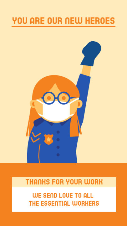 Instagram Story Creator to Express Gratitude Towards Essential Workers 2502g