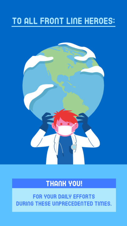 Instagram Story Generator to Thank the Frontline Heroes 2502i