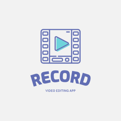 Logo Template for a Video Editing App 1309b-el1