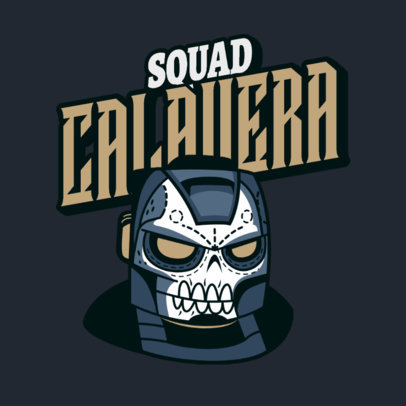 Logo Generator with a Masked-Skull Cartoon 