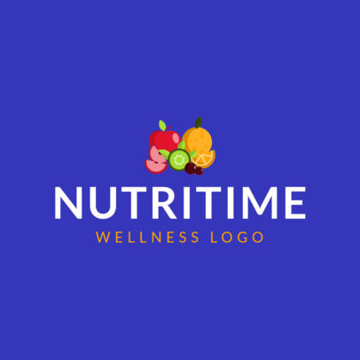 Logo Maker for a Nutritionist Featuring Fruit Graphics