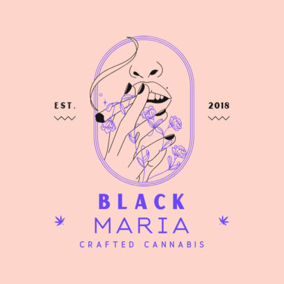 Cannabis Store Logo Generator with a Minimalist Graphic