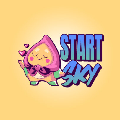 Logo Maker Featuring a Lovely Cartoon Character