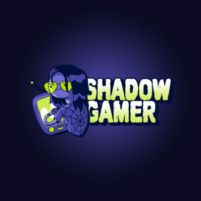 Online Logo Maker Featuring a Cool Gamer Illustration 