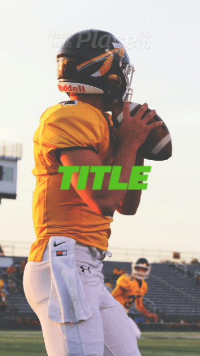 Instagram Story Video Maker for Football Enthusiasts 