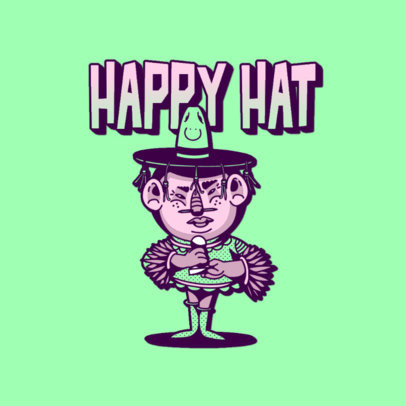 Gaming Logo Generator Featuring a Funny Witch Cartoon