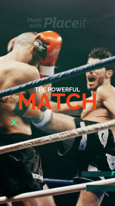 Dynamic Instagram Story Video Maker with an MMA Theme 298-el1