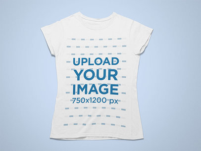 Mockup of a Basic Round Neck Tee for Women 