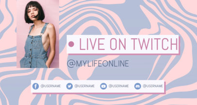 Abstract Twitch Banner Maker Featuring Psychedelic Backgrounds