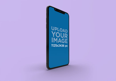 Mockup of an iPhone 11 Pro with a Plain Background