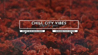 YouTube Banner Maker Featuring VHS Aesthetics