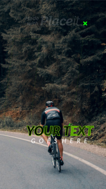 Instagram Story Video Maker for Cycling Enthusiasts 1712-el1