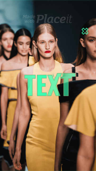 Fashion-Themed Instagram Story Video Template With Bold Animated Transitions 1558-el1