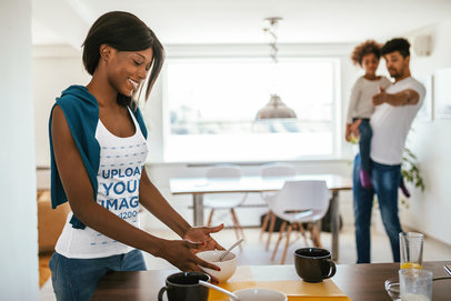 Tank Top Mockup of a Woman Making Breakfast 34069-r-el2
