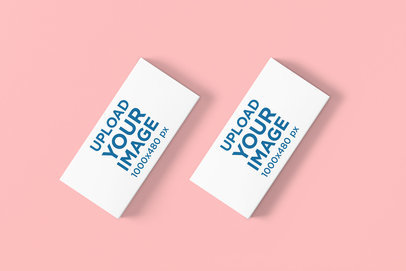 Mockup of Two Pill Boxes Against a Plain Background 